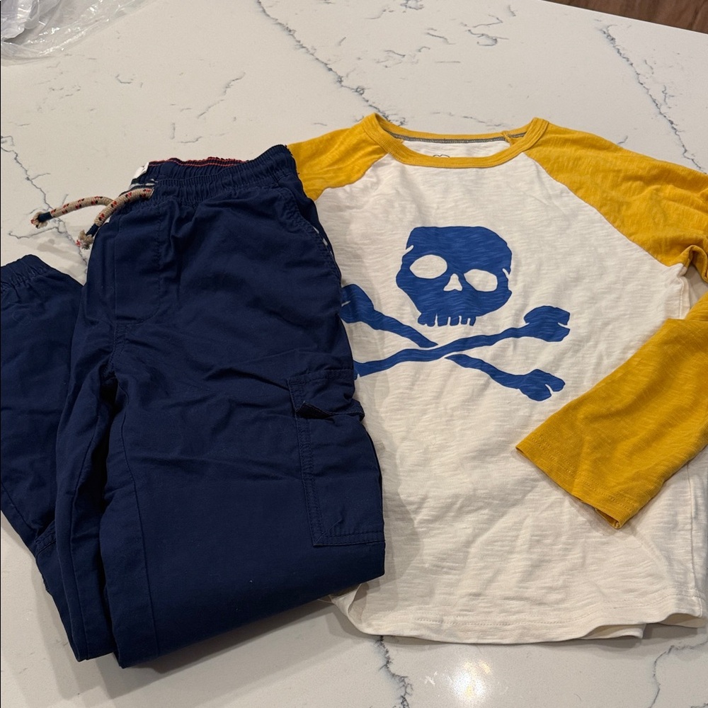 Mini Boden boys set shirt and pants